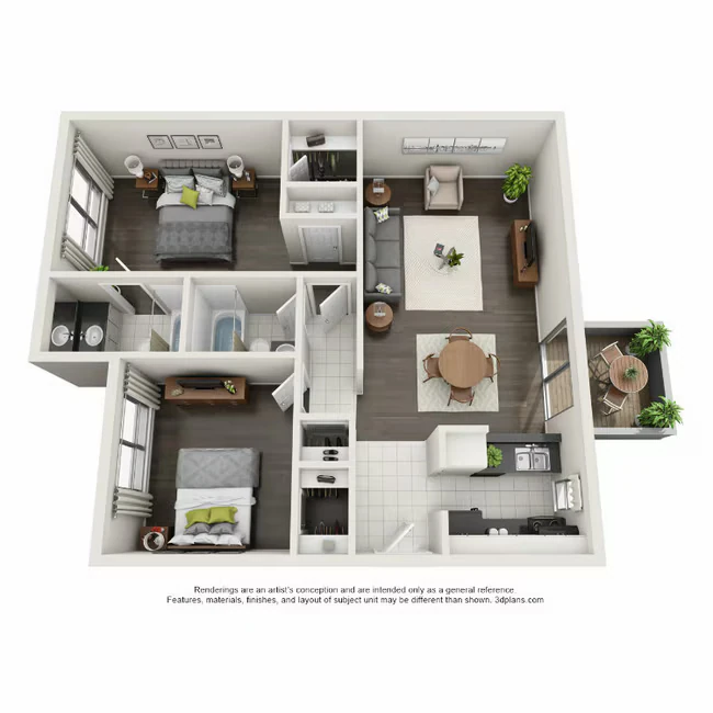 Flat 2-2 197 floor plan